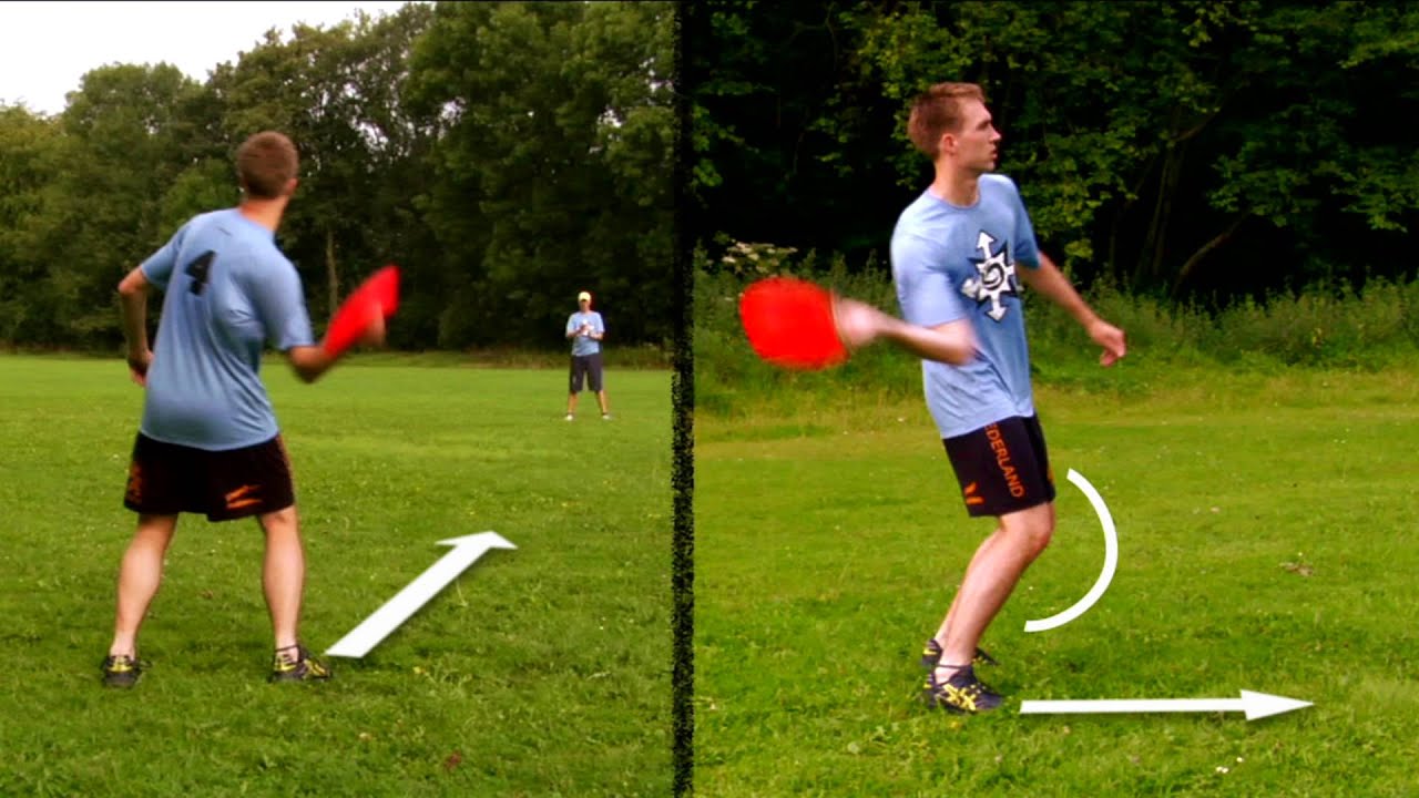 How to throw a frisbee standing position